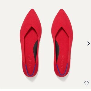 Red Rothy’s point flats.